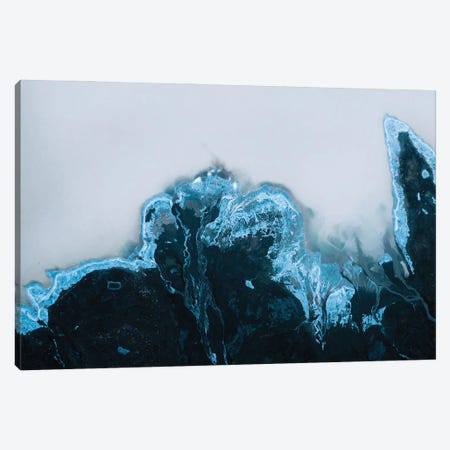 Milky Glacier Lake In Iceland Canvas Print #SCE165} by Michael Schauer Canvas Artwork