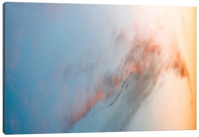 Beautiful Cloud Illuminated By A Warm Sunset Canvas Art Print