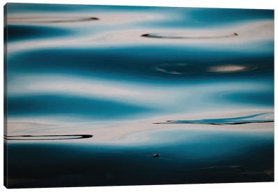 Abstract And Serene Ocean Surface At Sunset Canvas Art Print - Michael Schauer
