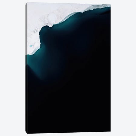Minimalist Iceberg In The Deep Blue Ocean Canvas Print #SCE257} by Michael Schauer Canvas Artwork