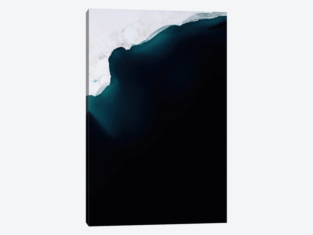 Minimalist Iceberg In The Deep Blue Ocean by Michael Schauer 1-piece Canvas Print