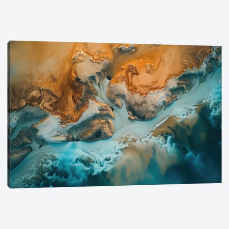 Iceland From Above Canvas Print #SCE264} by Michael Schauer Art Print