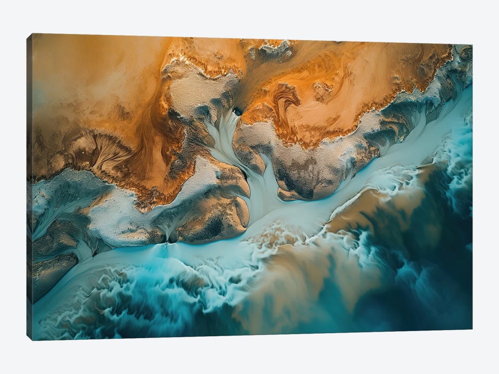 Iceland From Above by Michael Schauer 1-piece Canvas Print