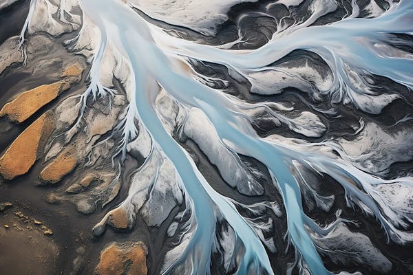 Michael Schauer: River Landscape In Iceland by Michael Schauer