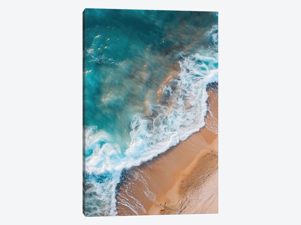 Waves On A Tropical Beach In California - Aerial Landscape by Michael Schauer 1-piece Art Print