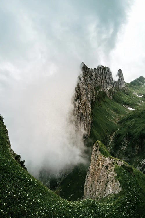 Mountain Valley In Switzerland by Michael Schauer wall art