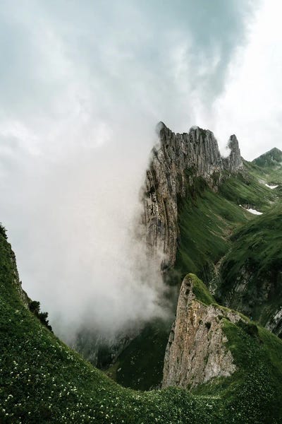 Mountain Valley In Switzerland