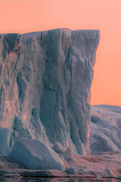 Iceberg In Greenland During Sunset