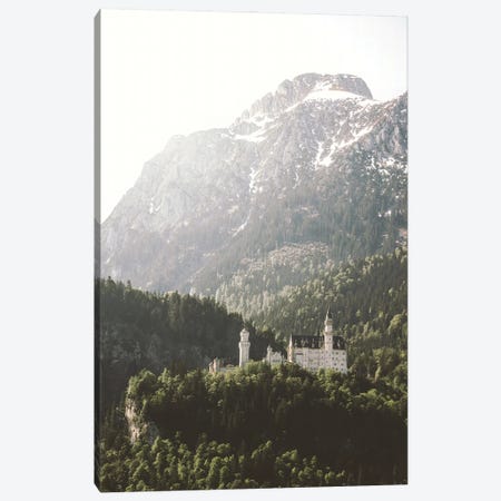 Fairytale Castle Neuenschwanstein In Front Of Mountains Canvas Print #SCE31} by Michael Schauer Canvas Art Print