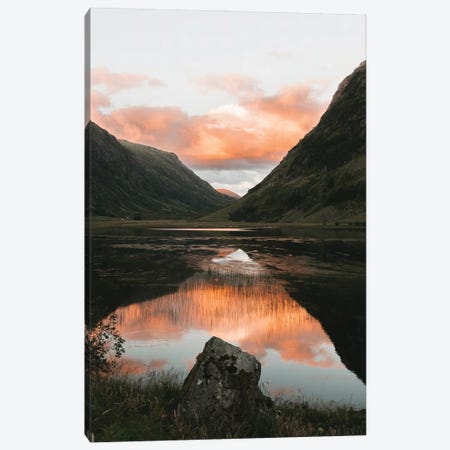 Perfect Reflection In A Mountain Lake In Scotland Canvas Print #SCE38} by Michael Schauer Canvas Art Print