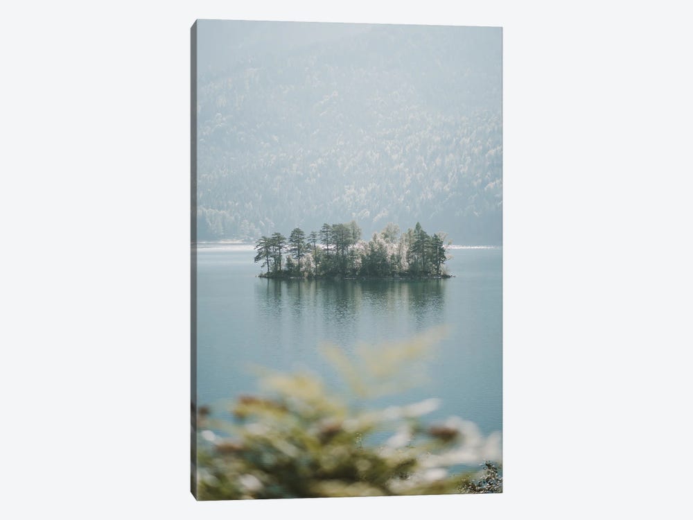 Forest Island In A Mountain Lake by Michael Schauer 1-piece Art Print