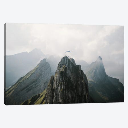 Flying Mountain Explorer In Switzerland Canvas Print #SCE50} by Michael Schauer Canvas Print