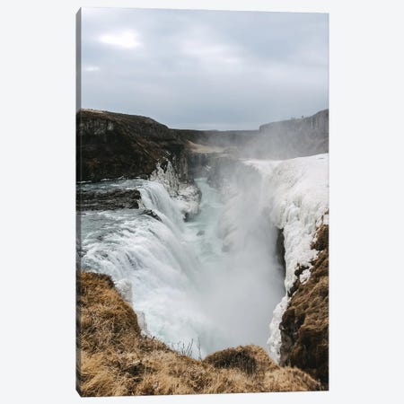 Gullfoss Waterfall In Iceland During Winter Canvas Print #SCE5} by Michael Schauer Canvas Print
