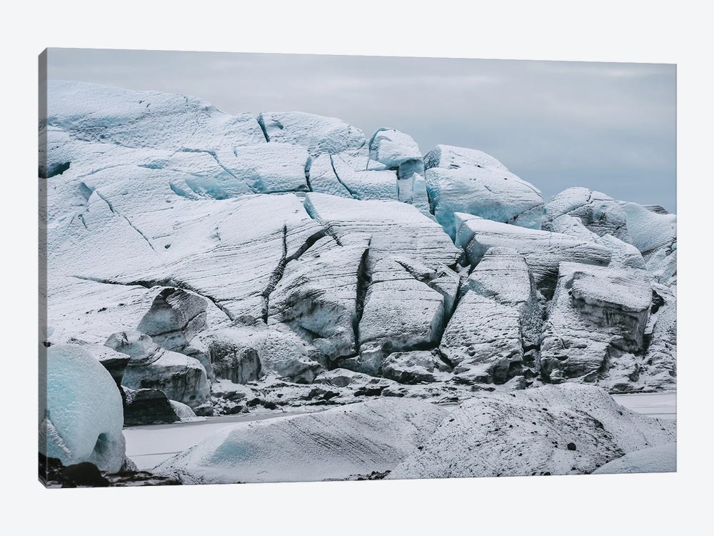 Frozen Glacier In Iceland 1-piece Canvas Print