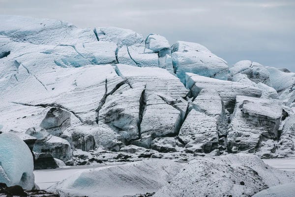 Michael Schauer: Frozen Glacier In Iceland by Michael Schauer