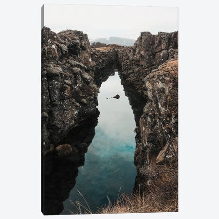 Thingvellir National Park In Iceland With A Perfect Reflection Canvas Print #SCE7} by Michael Schauer Canvas Art Print
