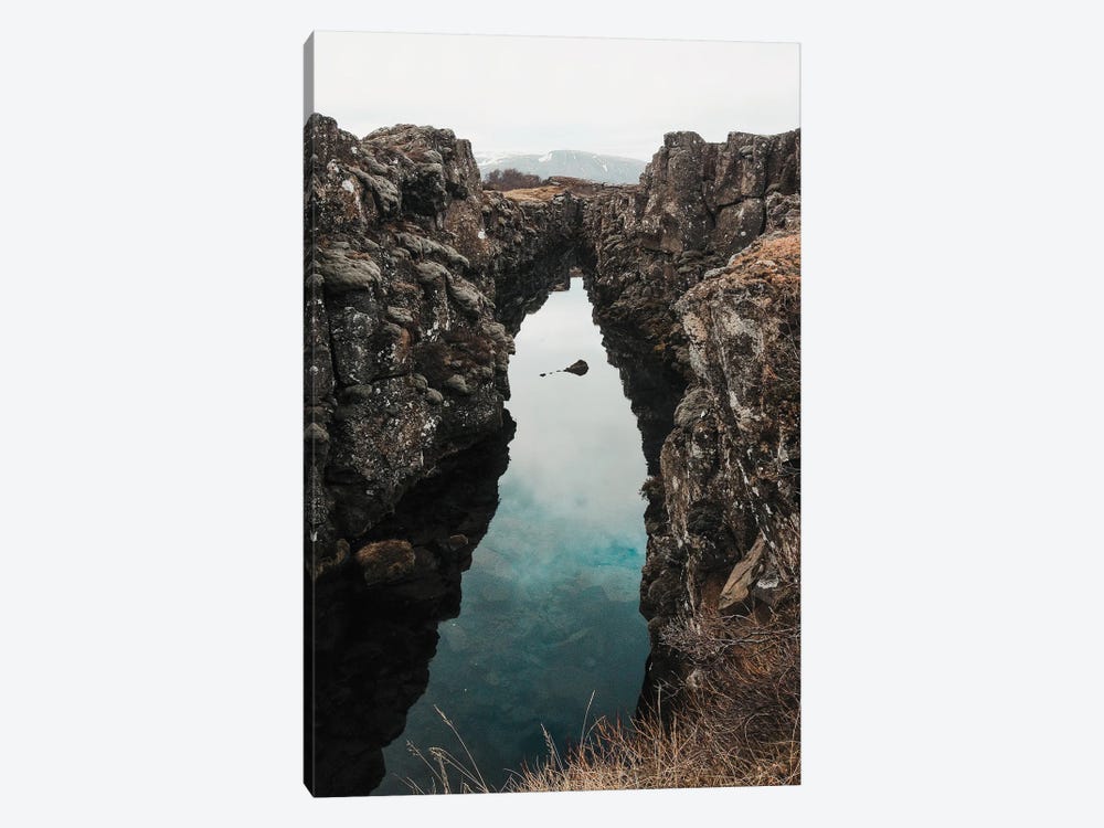 Thingvellir National Park In Iceland With A Perfect Reflection by Michael Schauer 1-piece Art Print