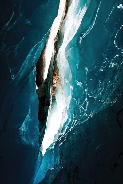 Michael Schauer: Light Through The Cracks Of A Glacier by Michael Schauer