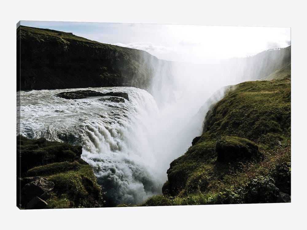 Gullfoss Waterfall In Iceland by Michael Schauer 1-piece Art Print