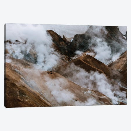 Moody Kerlingarfjoll Mars Landscape With Two Tiny Persons Canvas Print #SCE89} by Michael Schauer Canvas Artwork