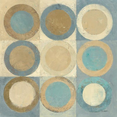 In the Key of Blue by Mike Schick framed canvas print