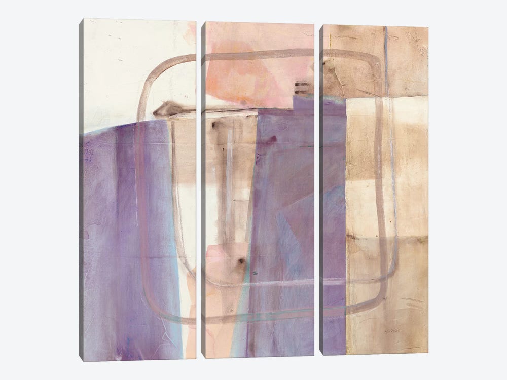 Passage I Blush Purple 3-piece Canvas Print