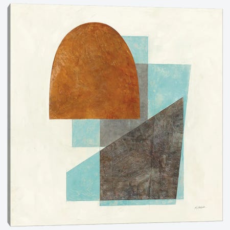 Quintet I Turquoise Canvas Print #SCH91} by Mike Schick Canvas Artwork