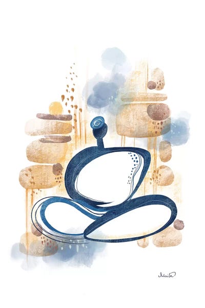 Zen by Soul Curry Art & Illustrations framed canvas print