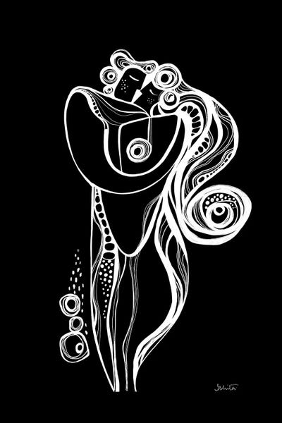 Embrace Black by Soul Curry Art & Illustrations framed canvas print