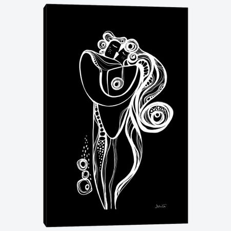 Embrace Black Canvas Print #SCI103} by Soul Curry Art & Illustrations Canvas Print