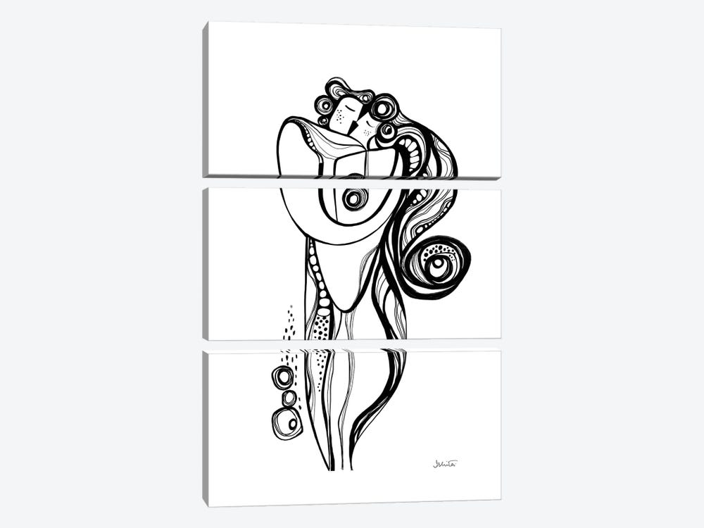 Embrace White by Soul Curry Art & Illustrations 3-piece Canvas Artwork