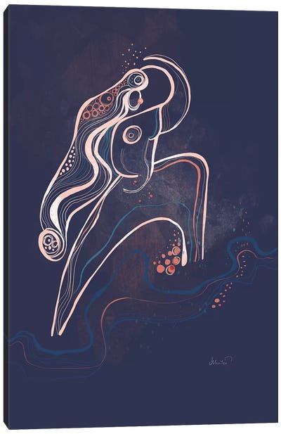 River Warrior Canvas Art Print - Soul Curry Art & Illustrations