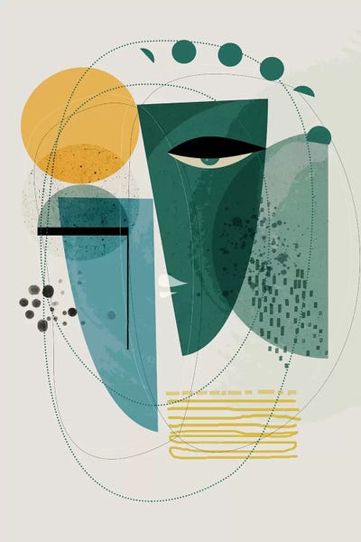 Emerald Island by Soul Curry Art & Illustrations framed canvas print