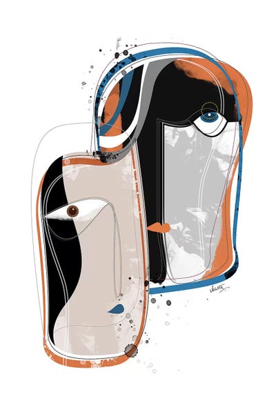 Duo Faces by Soul Curry Art & Illustrations multi panel art