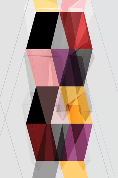 Earth Towers by Soul Curry Art & Illustrations framed canvas print