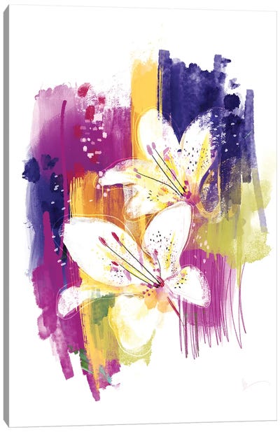 Tiger Lilies Canvas Art Print - Soul Curry Art & Illustrations