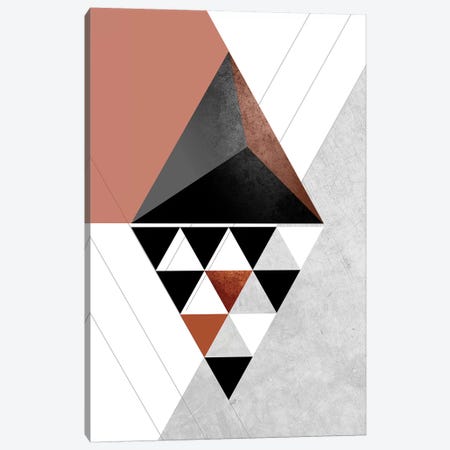 Earth Triangles Canvas Print #SCI14} by Soul Curry Art & Illustrations Canvas Wall Art