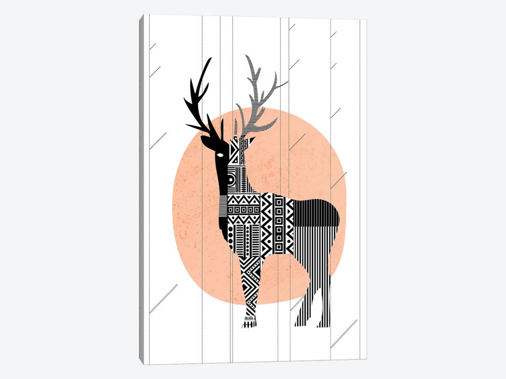 Nordic Deer by Soul Curry Art & Illustrations 1-piece Canvas Print
