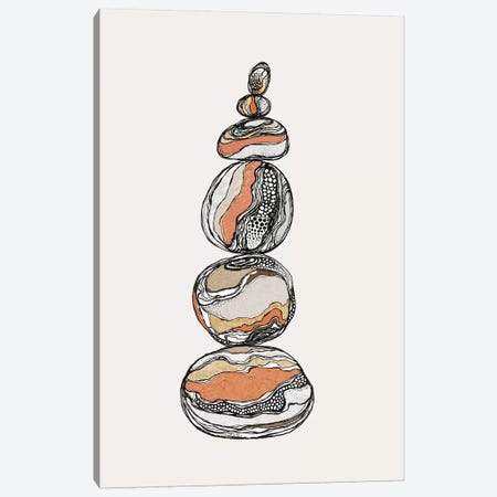 Stacked Rocks Canvas Print #SCI41} by Soul Curry Art & Illustrations Canvas Art