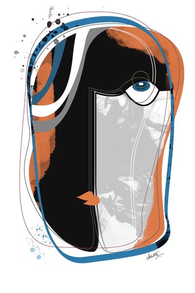 Abstract: The Faces by Soul Curry Art & Illustrations