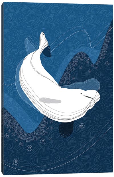 Beluga Canvas Art Print