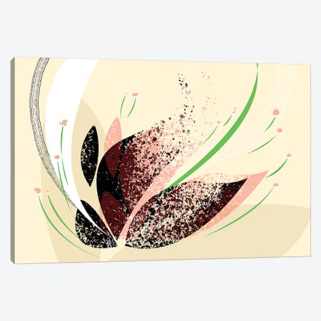 Wind Flower Canvas Print #SCI52} by Soul Curry Art & Illustrations Canvas Print