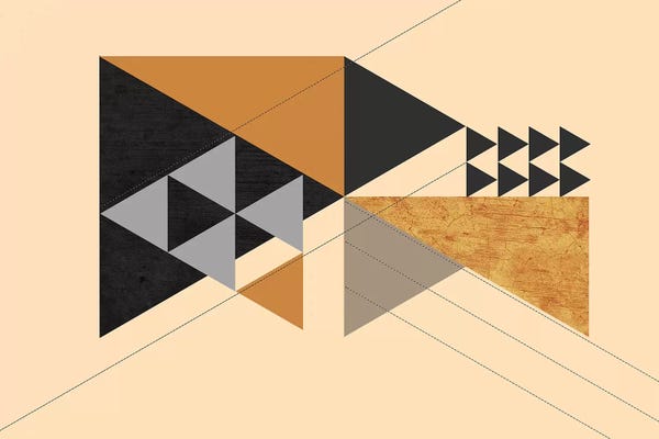 Abstract: Wood Traingles by Soul Curry Art & Illustrations