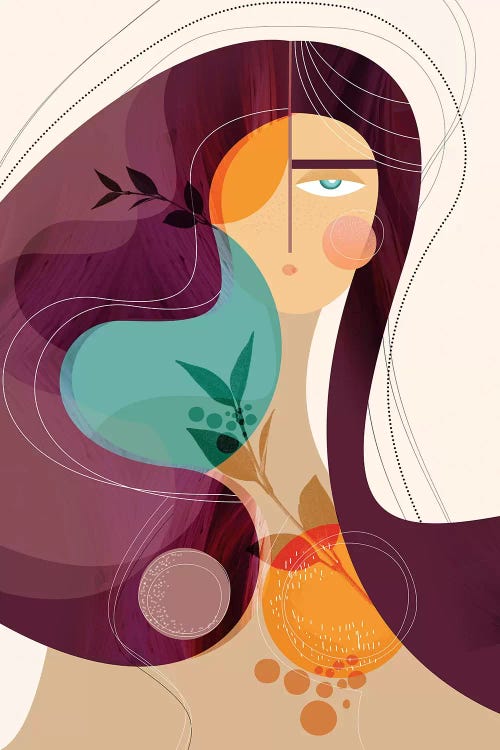 Girl in the Garden by Soul Curry Art & Illustrations wall art