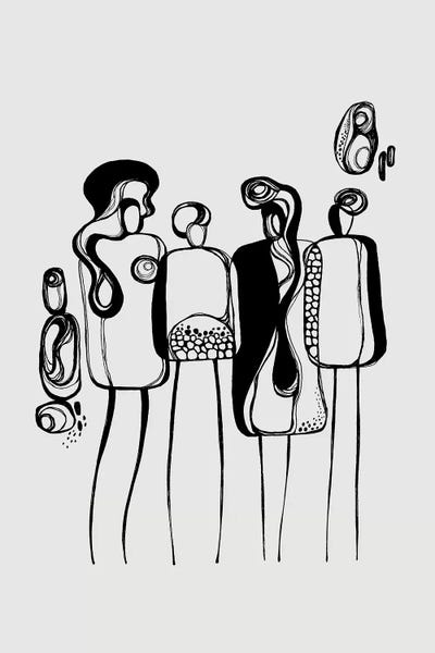 Abstract Figures: Pod People IV by Soul Curry Art & Illustrations