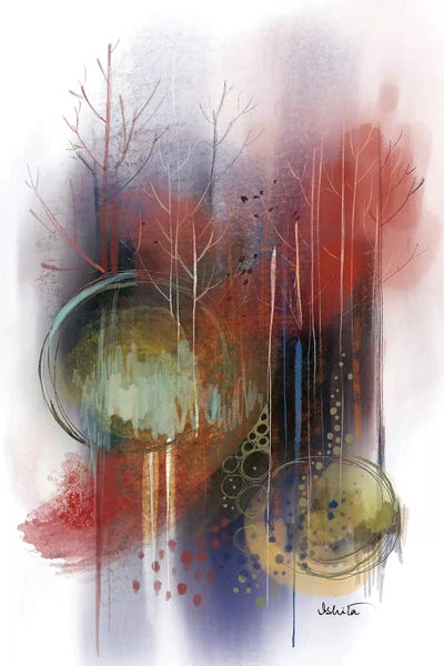 Flame Forest by Soul Curry Art & Illustrations framed canvas print