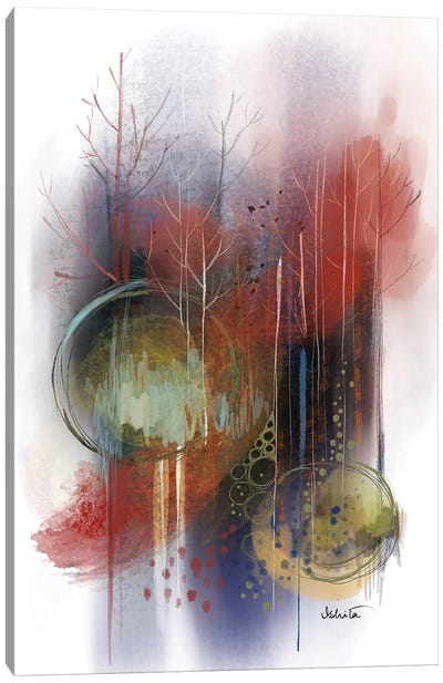 Flame Forest Canvas Art Print - Soul Curry Art & Illustrations
