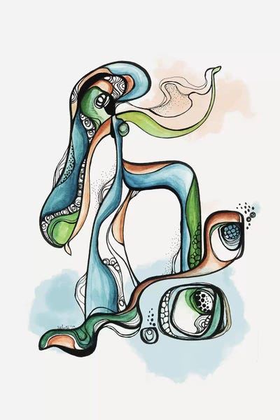 Wave Rider by Soul Curry Art & Illustrations framed canvas print