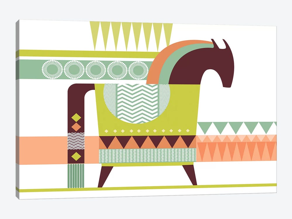 Dala Horse by Soul Curry Art & Illustrations 1-piece Art Print