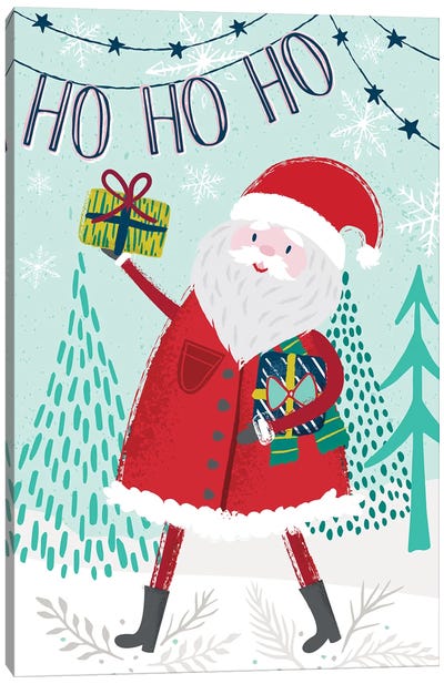 Jingle All The Way I Canvas Art Print - Santa Claus Art